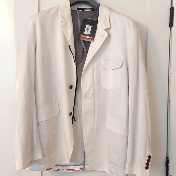 Victorinox Swiss Army men's white tailored blazer size 46 R